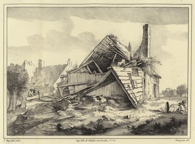 台無しにされた建物 作： Jacob van Ruisdael
